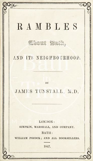 Rambles about Bath and its Neighbourhood, title page 1847