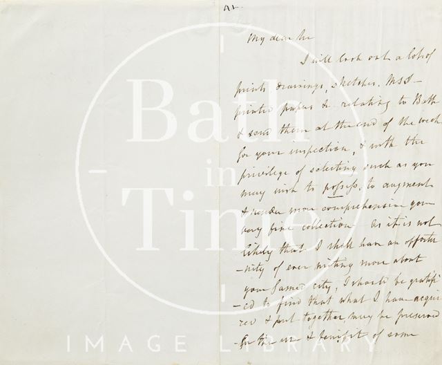 Letter from J. Britton to Ezra Hunt 1852