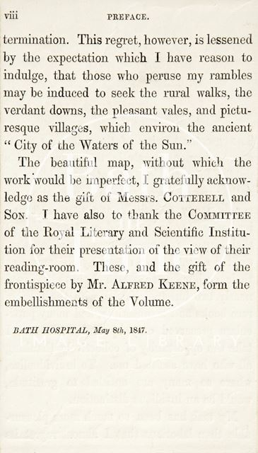 Rambles about Bath and its Neighbourhood preface, page viii 1847