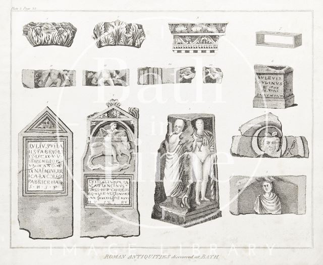 Roman Antiquities Discovered at Bath 1801