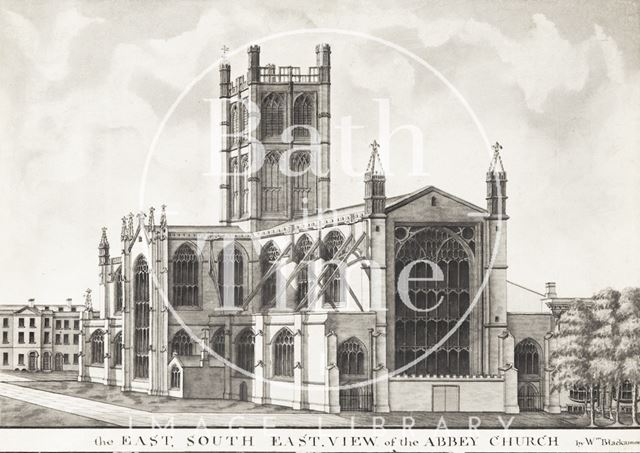 The East South East View of the Abbey Church, Bath c.1780