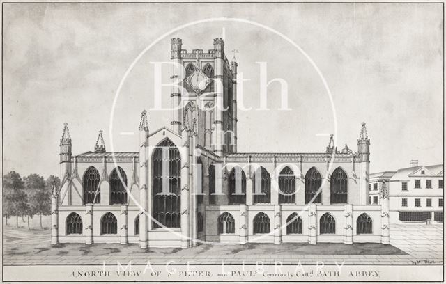 A North View of St. Peter's and Paul's, Commonly Called Bath Abbey 1785