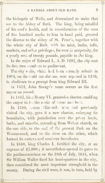 Rambles about Bath and its Neighbourhood, page 9 1847