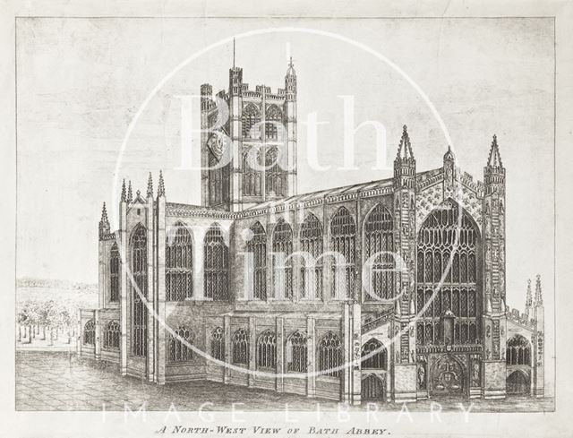 A North-West View of Bath Abbey c.1820?