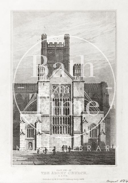 East End of the Abbey Church, Bath (1824) c.1840