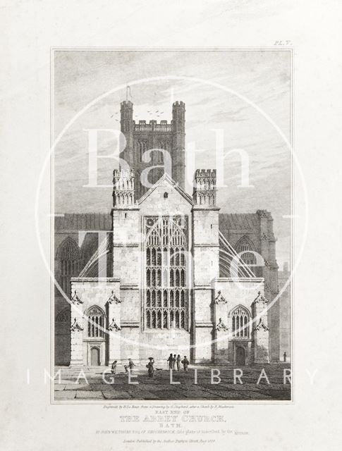 East End of the Abbey Church, Bath 1824