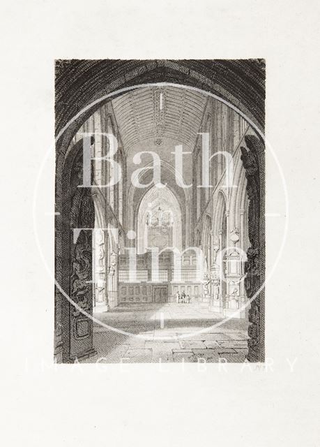 Nave, Bath Abbey 1814