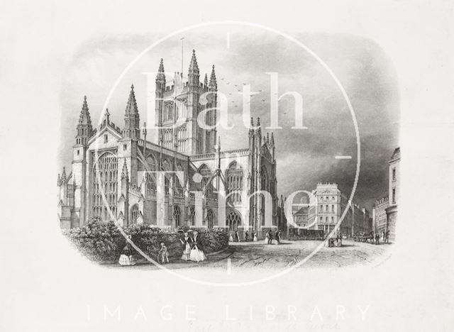 Bath Abbey from Orange Grove c.1835-1844