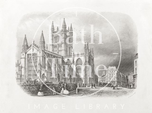 Bath Abbey from Orange Grove c.1835-1844