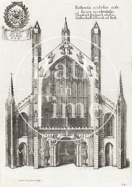 West Prospect of the Cathedral Church of Bath 1655