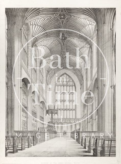 Interior of the Abbey Church, Bath c.1840