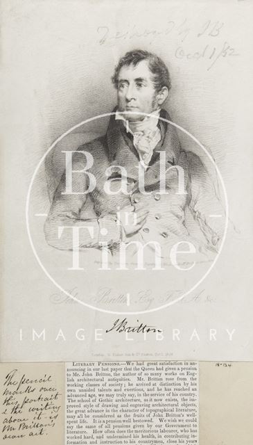 John Britton Esq. F.S.A. &c. (1771-1857) 1828