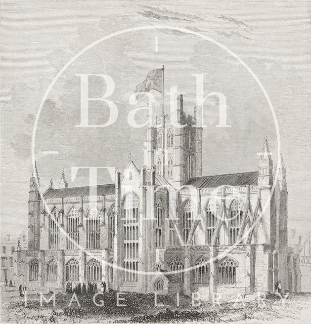 Southeast view, Bath Abbey 1843