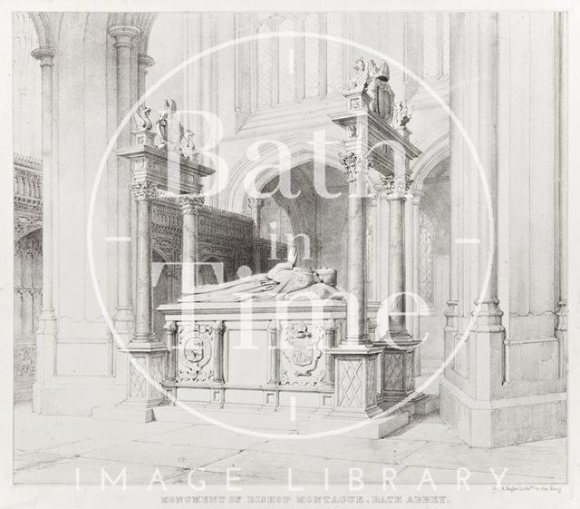 Monument of Bishop Montague, Bath Abbey c.1835?