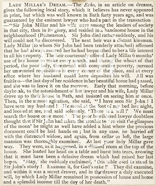 Lady Miller's dream c.1840