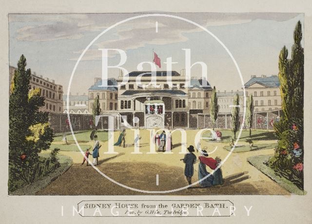 Sydney House from the Garden, Bath c.1815