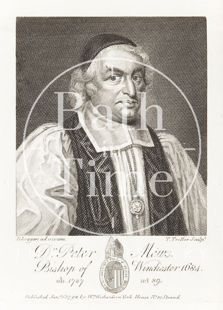 Dr. Peter Mews, Bishop of Winchester (1619-1706) 1798