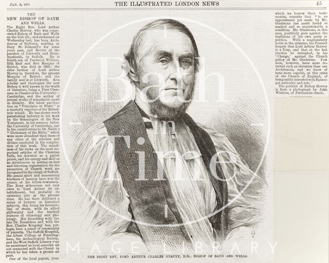 The new Bishop of Bath and Wells 1870