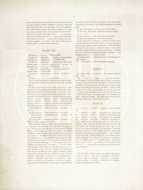 Plans, Elevations, Sections and Specimens of the Architecture and Ornaments of the Abbey Church of Bath, p.8 1798