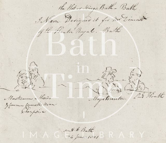 The Hot or King's Bath, Bath 1801