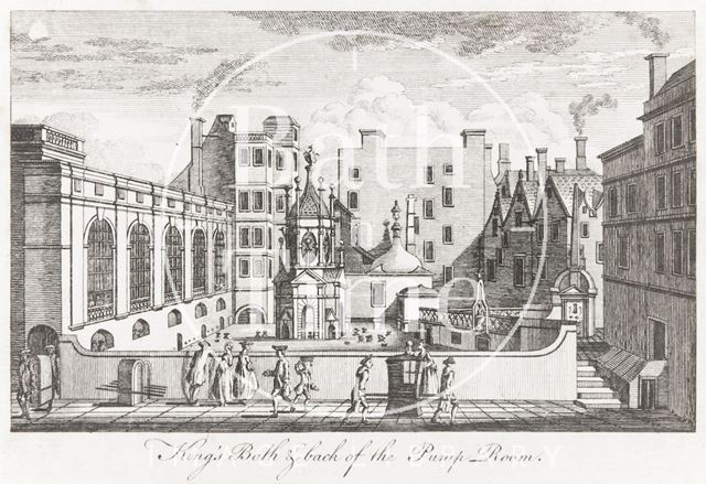 King's Bath and Back of the Pump Room, Bath c.1765