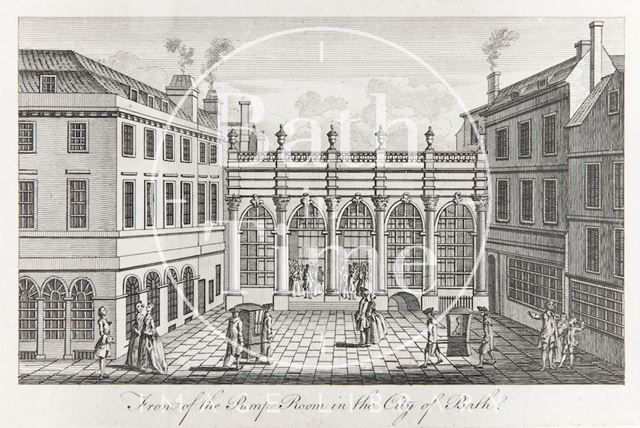 Front of the Pump Room in the City of Bath (c.1765) c.1780