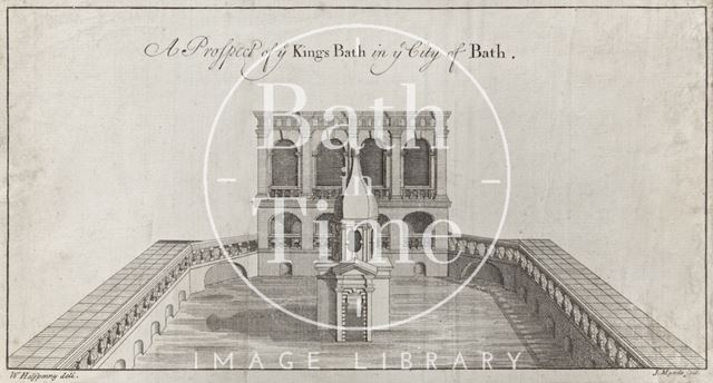 A Prospect of ye King's Bath in ye City of Bath 1731