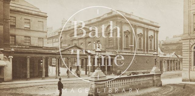 Colonnade and Pump Room, Stall Street, Bath c.1870