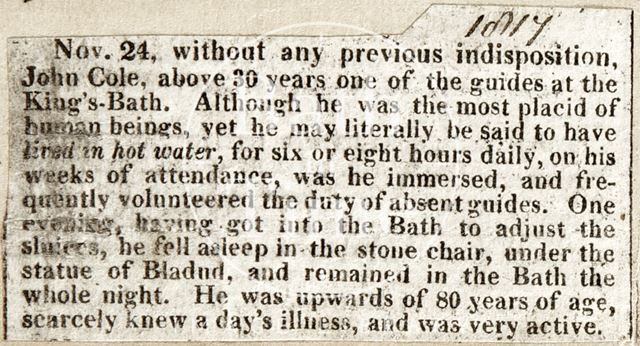 Obituary for John Cole 1817