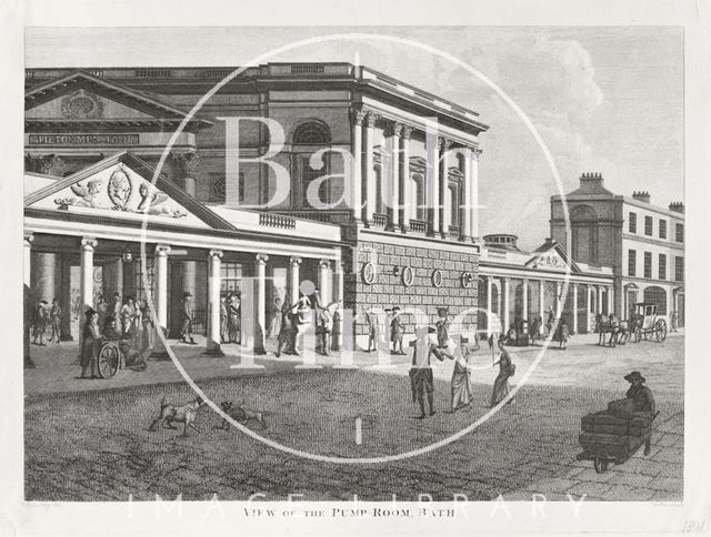 View of the Pump Room, Bath 1801