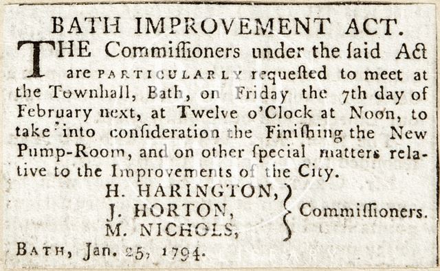 Bath Improvement Act 1794