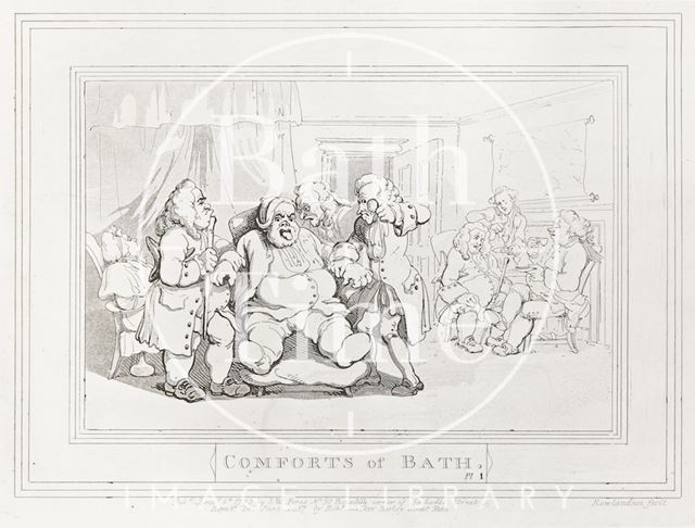 Comforts of Bath, Plate 1 1798, republished 1857