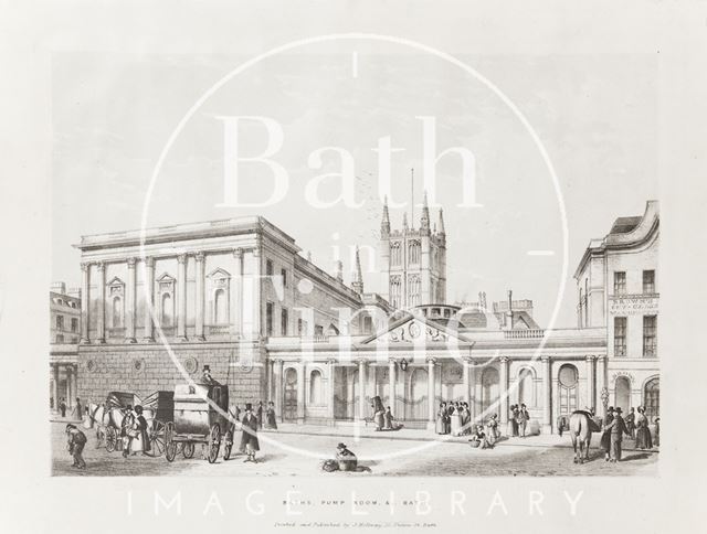 Bath Pump Rooms &c., Bath c.1837