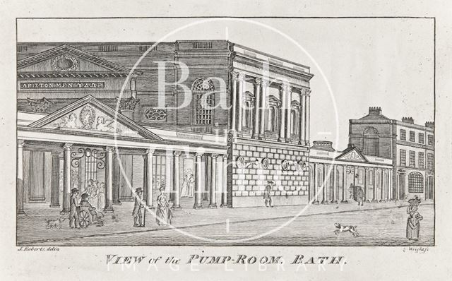 View of the Pump Room, Bath 1801