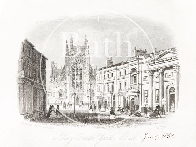 Abbey Church Yard, Bath 1851