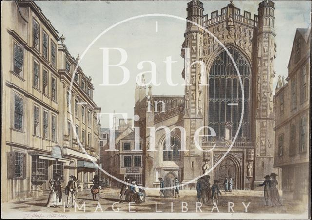 West front of the Abbey Church, Bath 1788