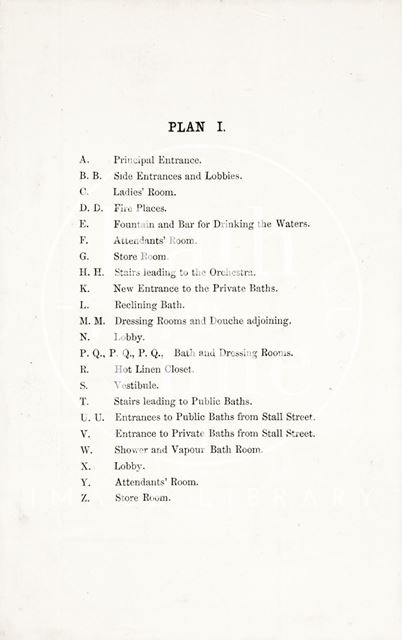 Grand Pump Room, King's and Queen's Private Baths 1857