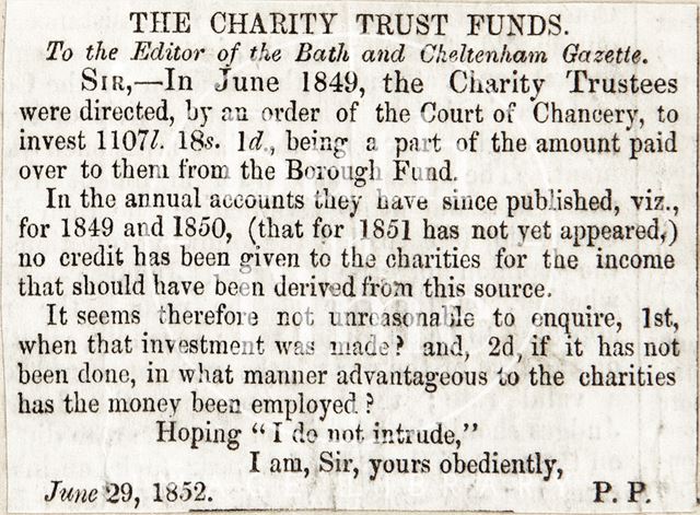 The Charity Trust Funds 1852