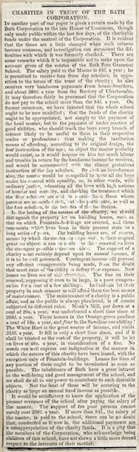 Charities in trust of the Bath Corporation 1836