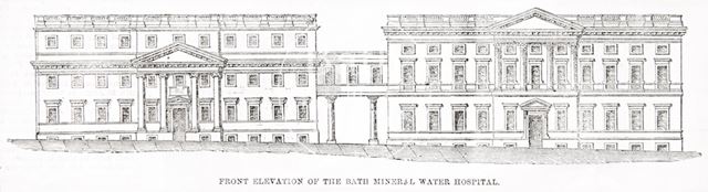 Front Elevation of the Bath Mineral Water Hospital 1859