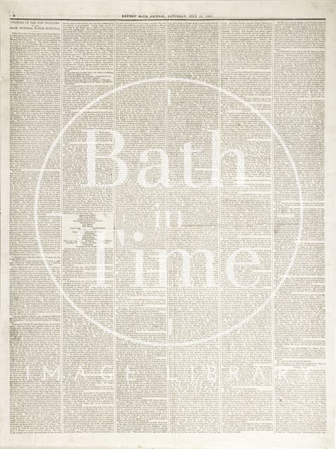 Keene's' Bath Journal 1861