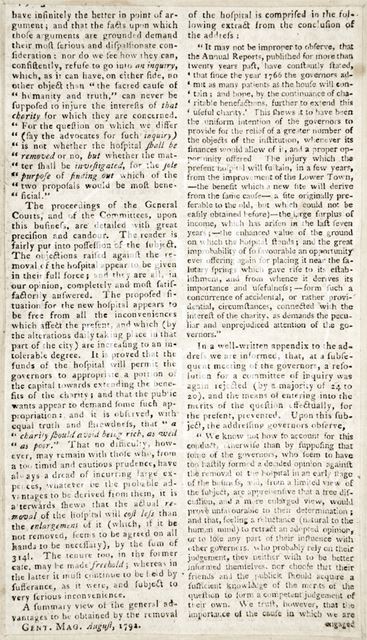 An address to the Governors of the Bath Hospital 1792 - continued