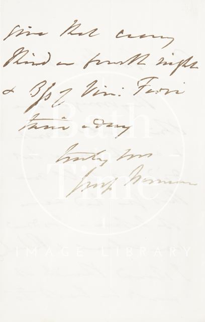 Letter to Ezra Hunt c.1820 - verso