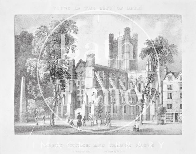 Abbey Church and Orange Grove, Bath 1830