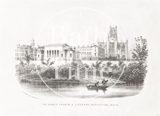 The Abbey Church & Literary Institution, Bath 1850