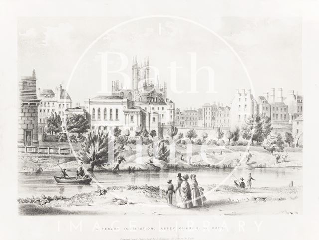 Literary Institution, Abbey Church &c., Bath c.1837