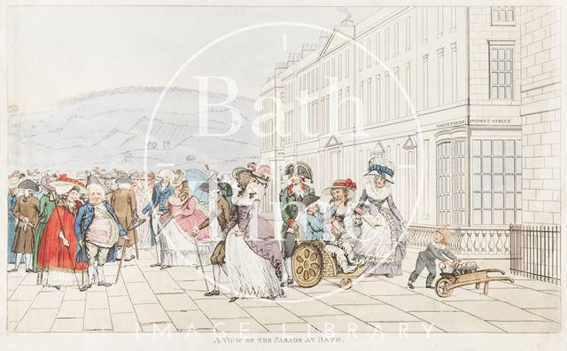 A View of the Parade at Bath c.1787