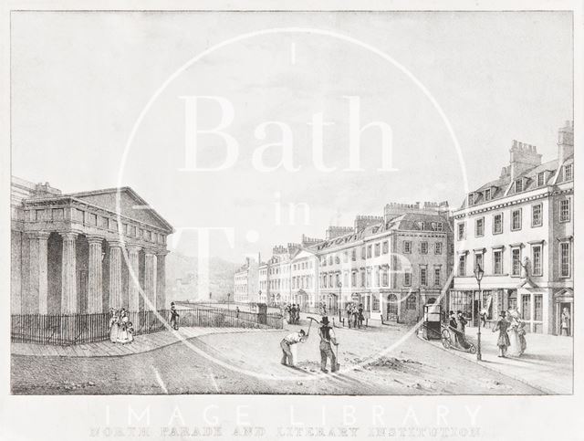 North Parade and Literary Institution, Bath 1828