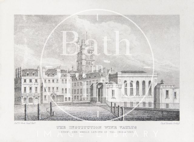 The Institution Wine Vaults, Terrace Walk, Bath c.1824