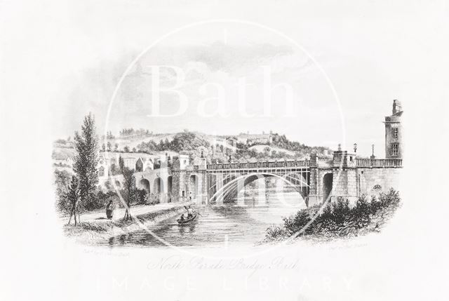 North Parade Bridge, Bath c.1840